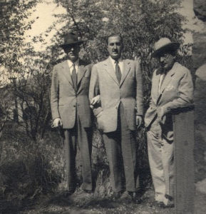 Hernán Santa Cruz junto a Salvador Allende y Eduardo Frei